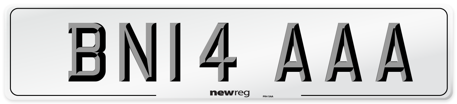 BN14 AAA Number Plate from New Reg